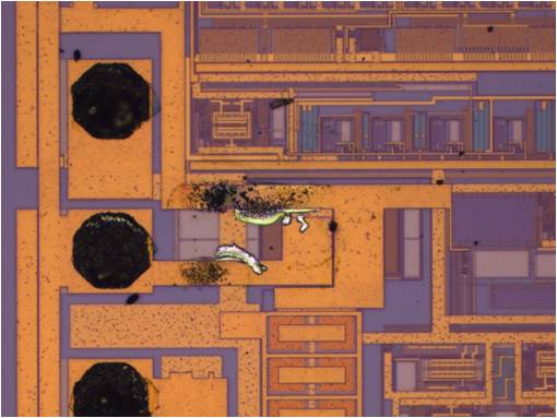 Wafer surface with defects